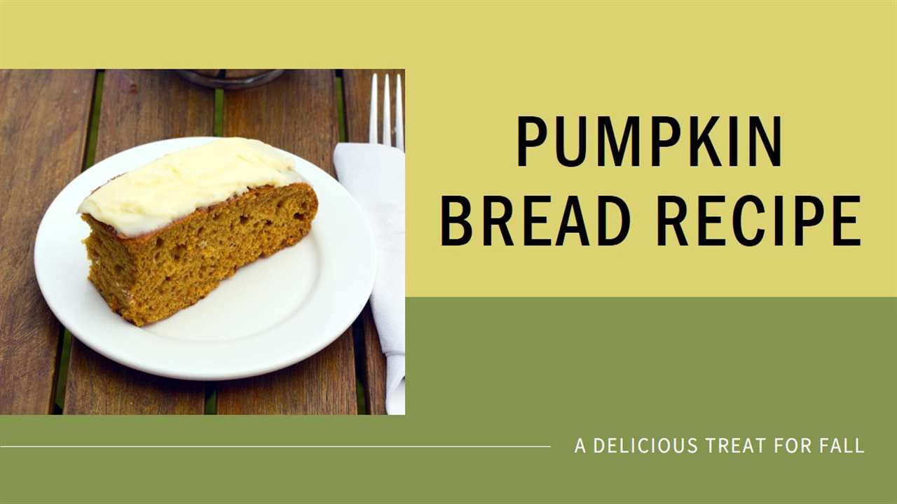Paula Deen's Pumpkin Bread Recipe